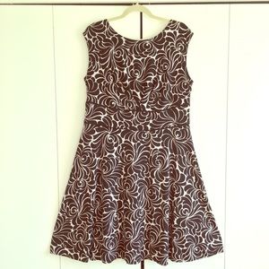 Fit & flare floral stretch comfortable Dress